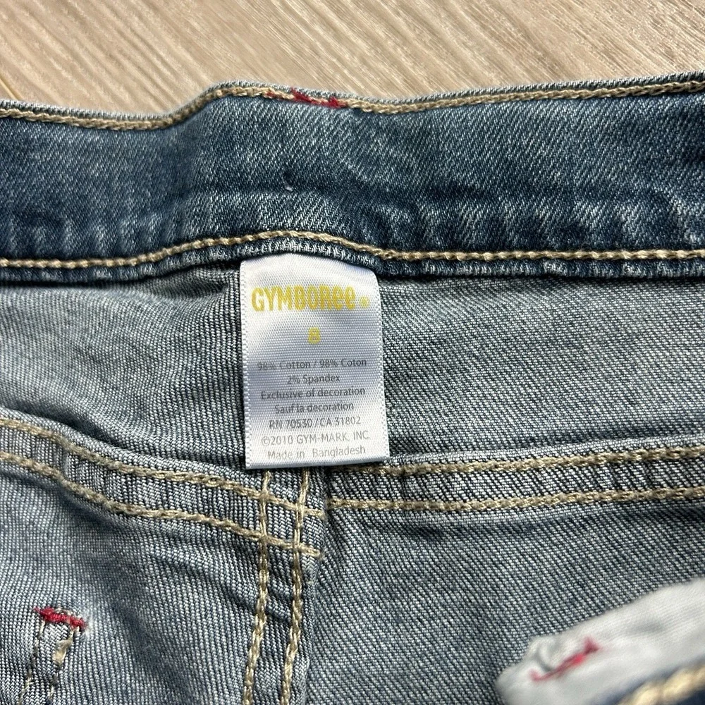 Gymboree 2010 Girls sz 8 Sweet‎ Treats Rose Embroidered Jeans